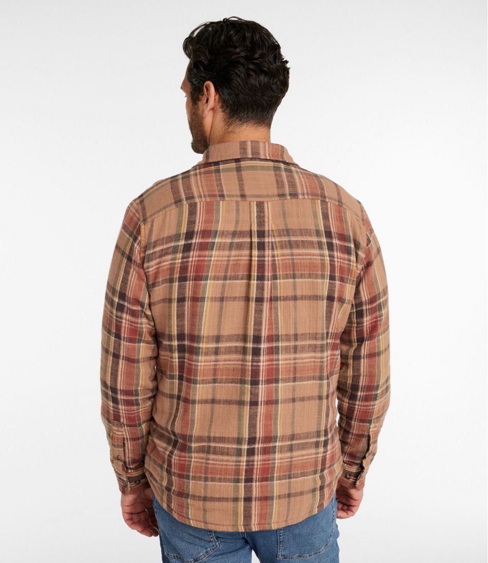 L.L.Bean Outlet | Men's 1912 Field Flannel Shirt, Lined, Slightly Fitted Untucked Fit, Plaid