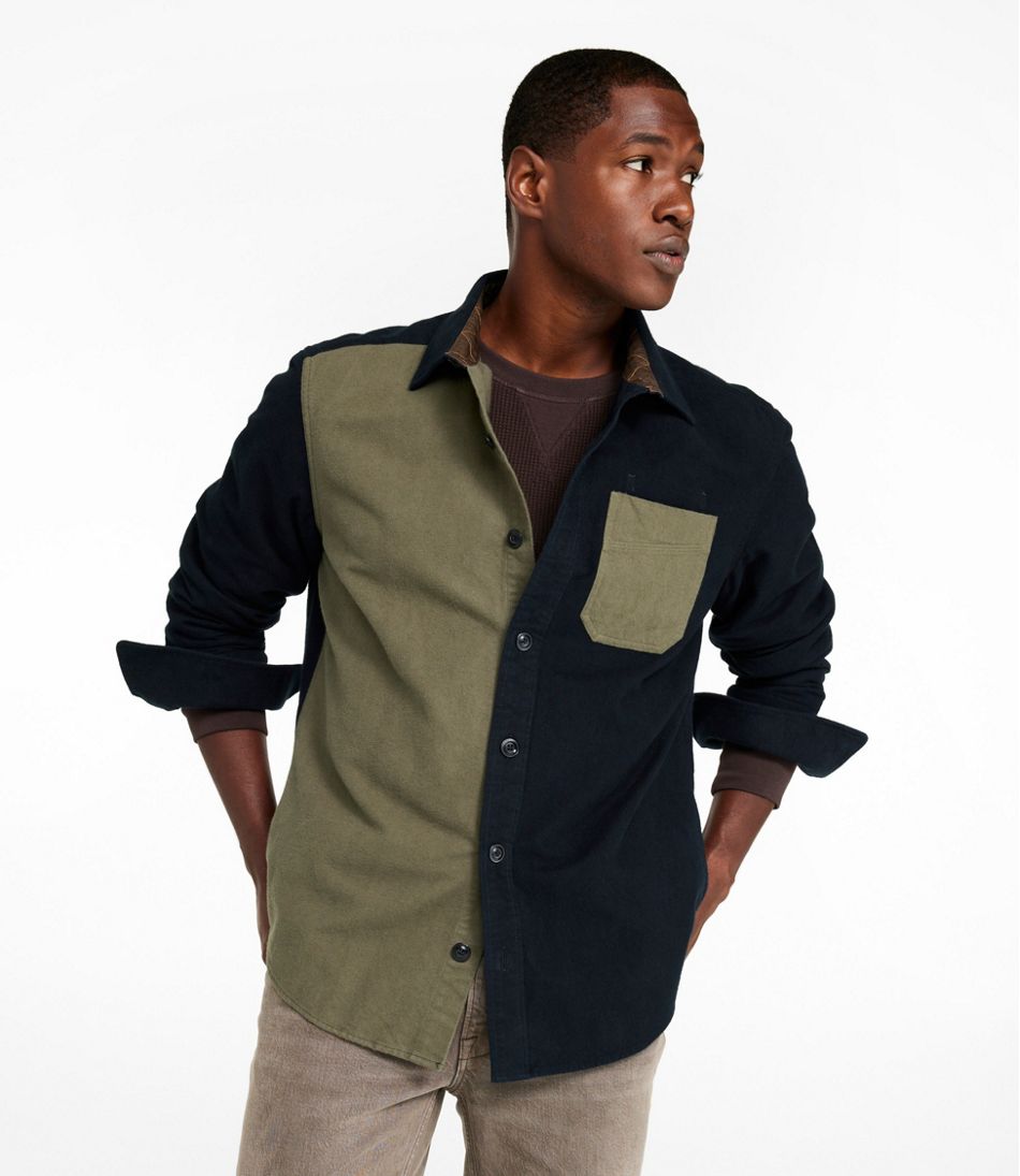 L.L.Bean Online | Men's Signature 1933 Chamois Cloth Shirt, Slim Fit, Mixed Media