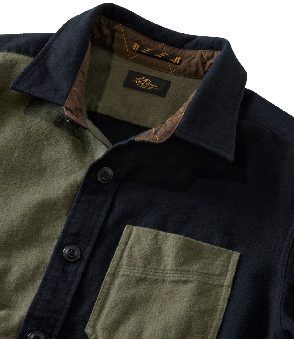 L.L.Bean Online | Men's Signature 1933 Chamois Cloth Shirt, Slim Fit, Mixed Media