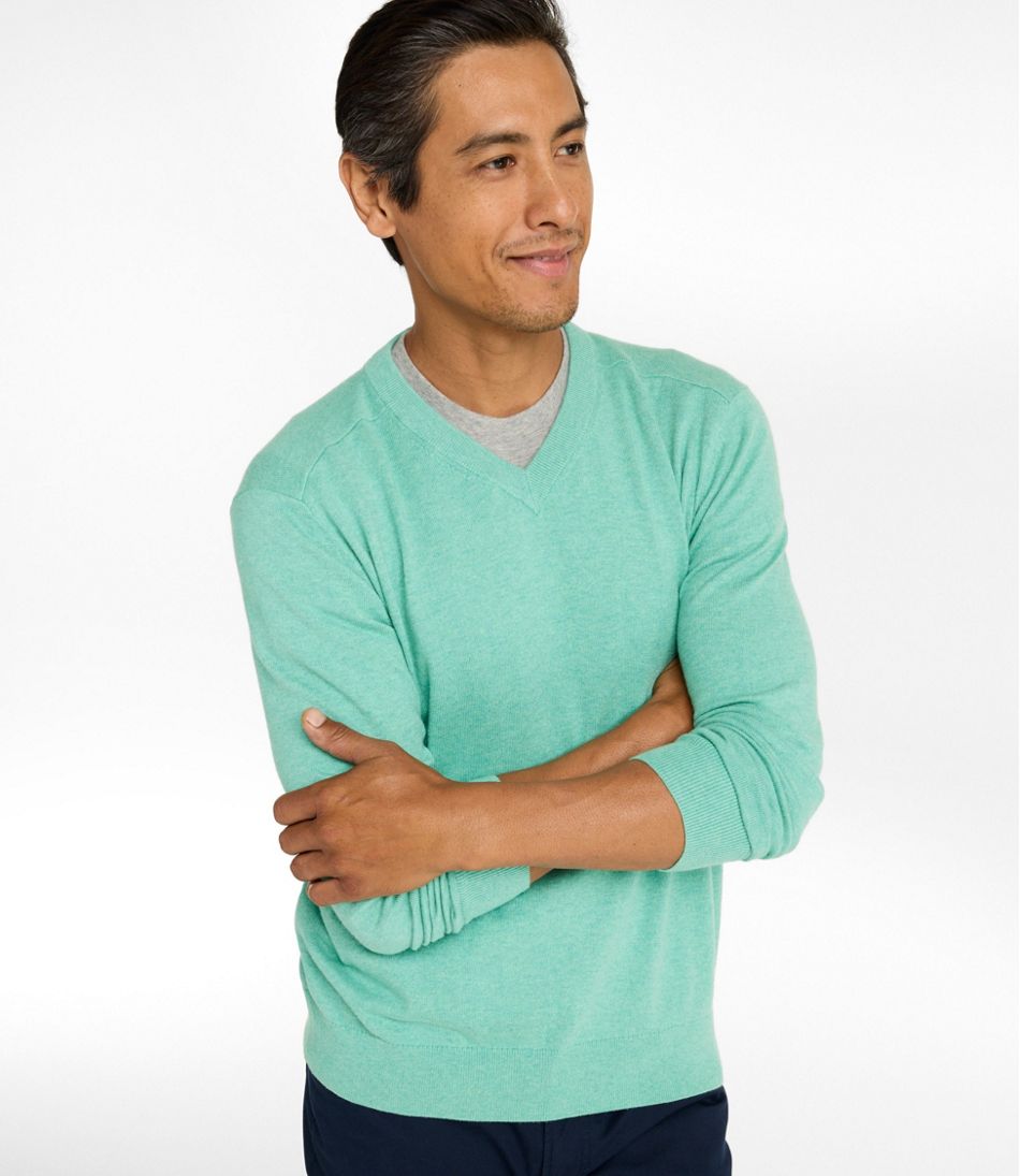 L.L.Bean For Sale | Men's All Seasons Cotton Blend Sweater, V-Neck
