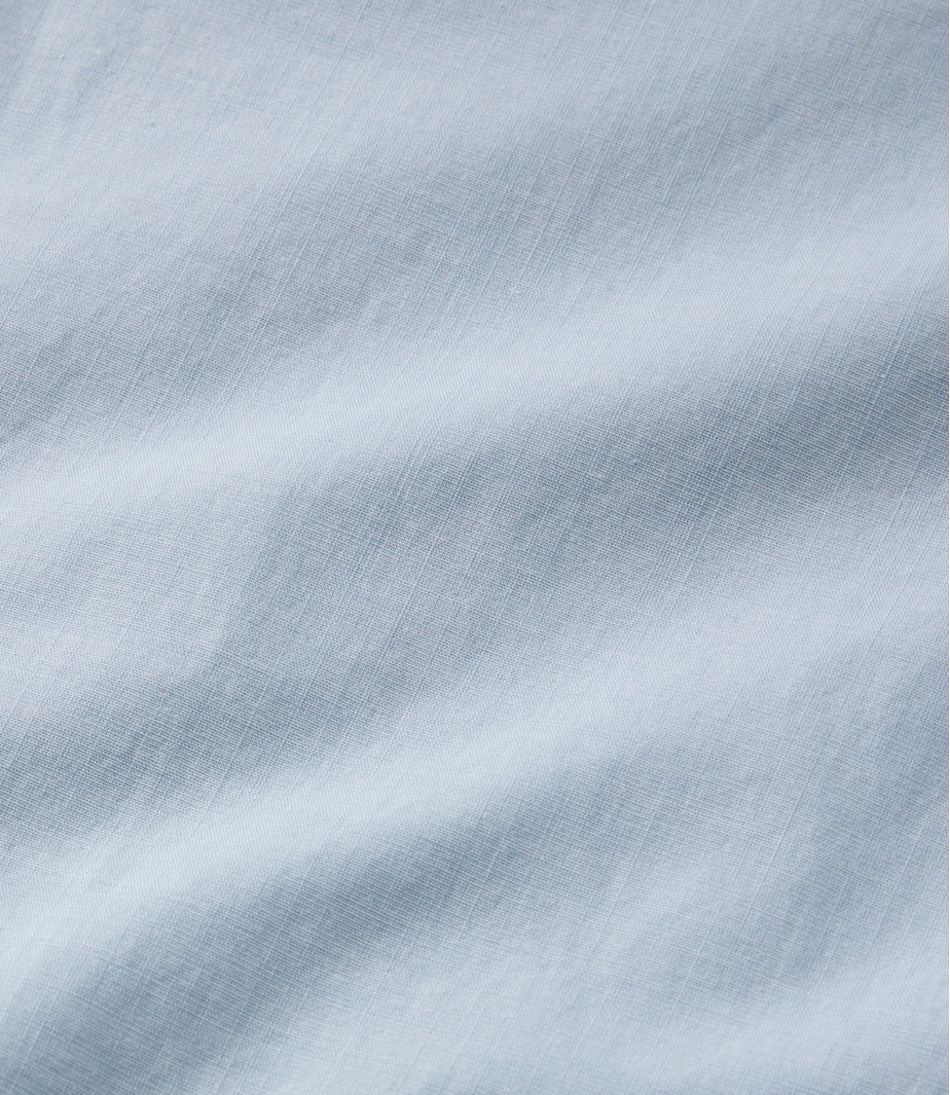 L.L.Bean New | Men's Comfort Stretch Performance® Chambray Shirt, Long-Sleeve, Slightly Fitted Untucked Fit