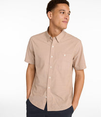 L.L.Bean For Sale | Men's Comfort Stretch Performance® Chambray Shirt, Short-Sleeve, Slightly Fitted Untucked Fit