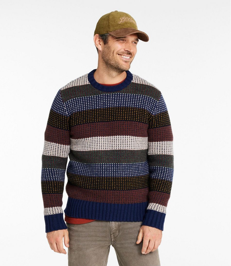 L.L.Bean Discount | Men's Signature 1980 Matinicus Rock Sweater, Crewneck, Stripe