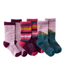 L.L.Bean | Kids' Camden Trail Socks, 3-Pack