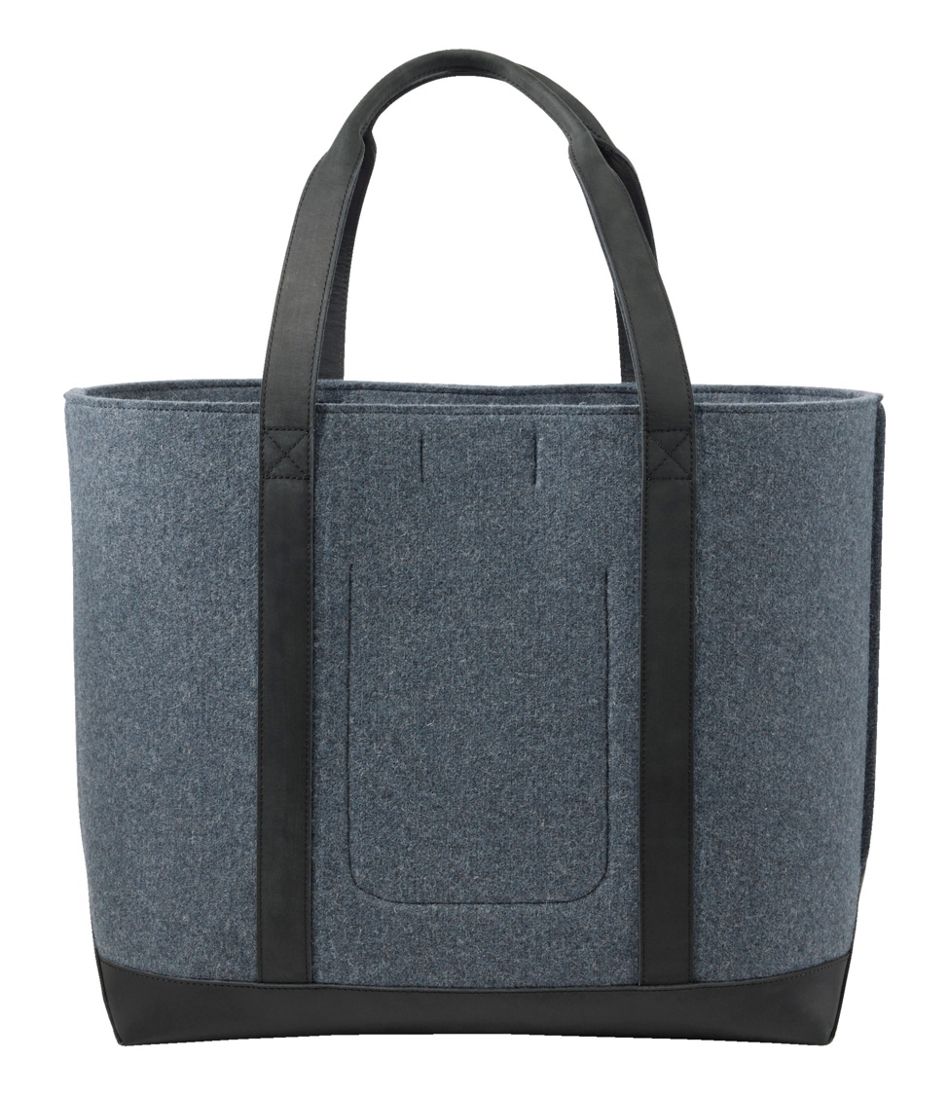 L.L.Bean Discount | Leather-Trim Wool Tote