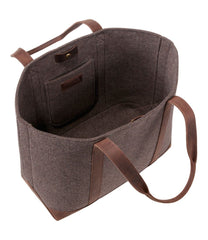 L.L.Bean Discount | Leather-Trim Wool Tote