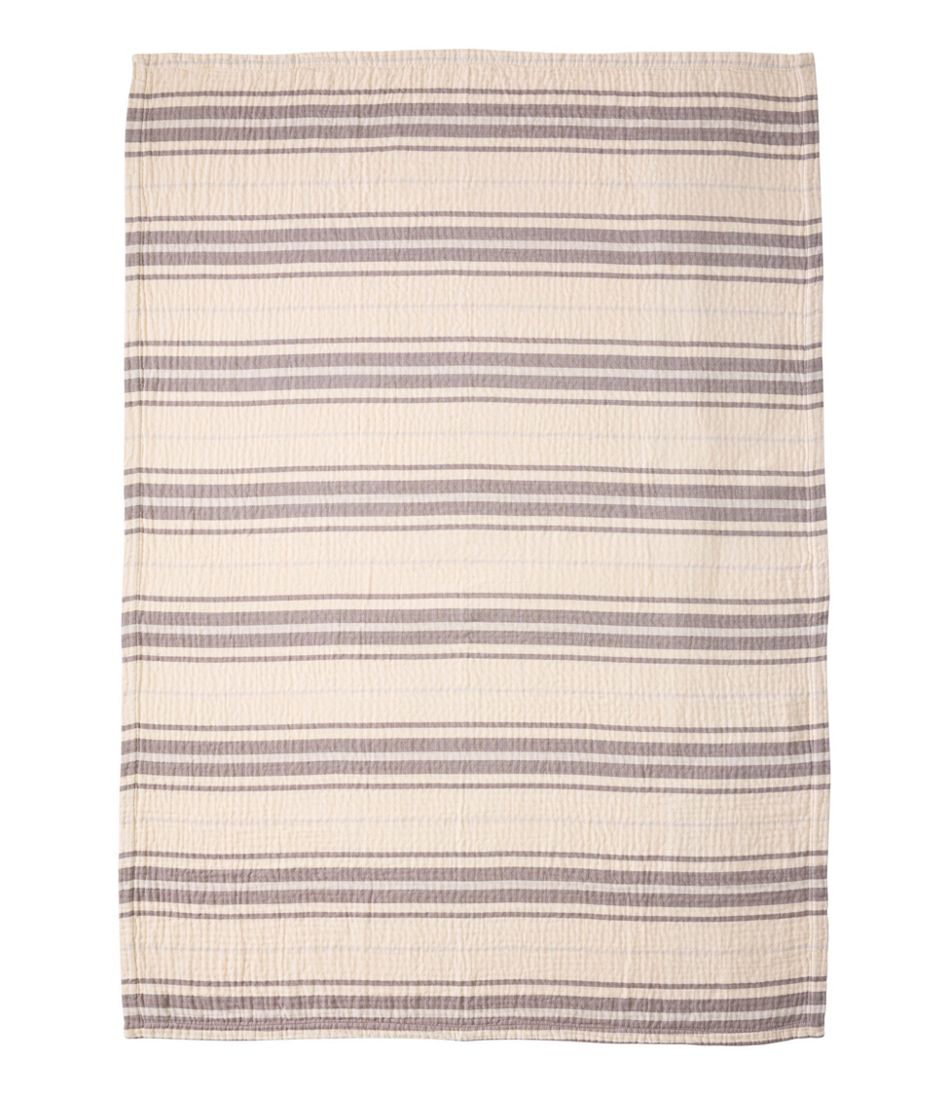 L.L.Bean On Sale | Lightweight Cotton Gauze Throw, Stripe