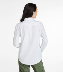 L.L.Bean Online | Women's Wrinkle-Free Pinpoint Oxford Shirt, Long-Sleeve Relaxed Fit