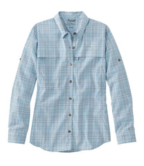 L.L.Bean New | Women's Tropicwear Shirt, Plaid Long-Sleeve