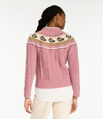 L.L.Bean Discount | Women's Signature Cotton Fisherman Sweater, Crewneck Novelty