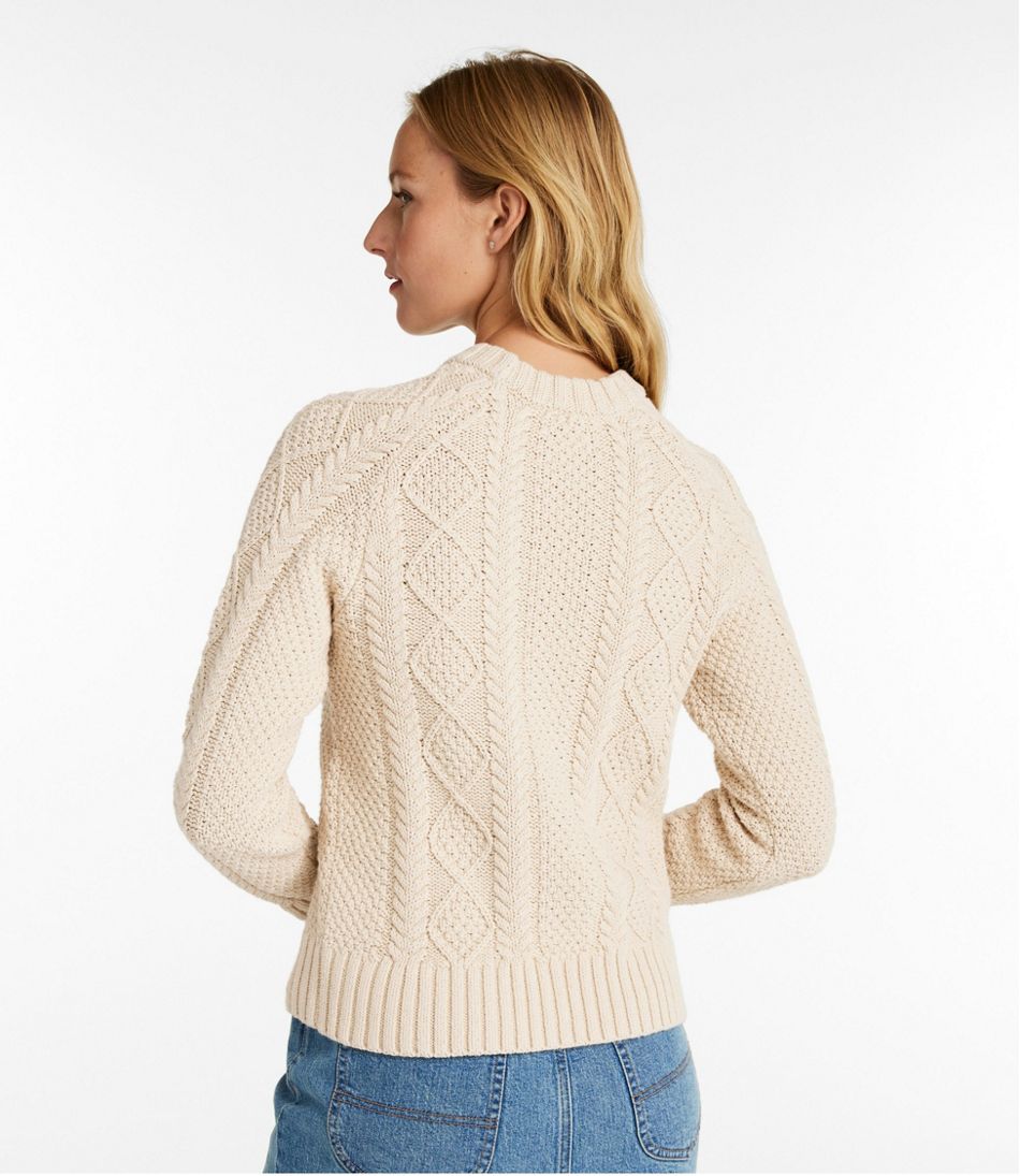 L.L.Bean Discount | Women's Signature Cotton Fisherman Sweater, Crewneck