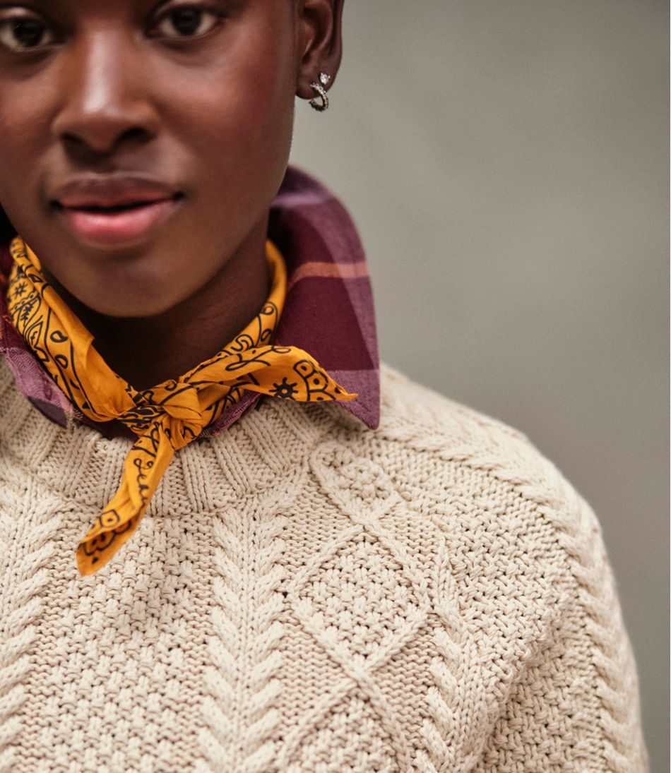 L.L.Bean Discount | Women's Signature Cotton Fisherman Sweater, Crewneck