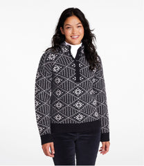 L.L.Bean Discount | Women's Signature Kingfield Merino Wool Sweater, Fair Isle