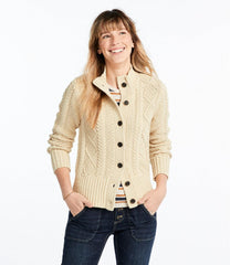 L.L.Bean For Sale | Women's Signature Cotton Fisherman Sweater, Short Cardigan