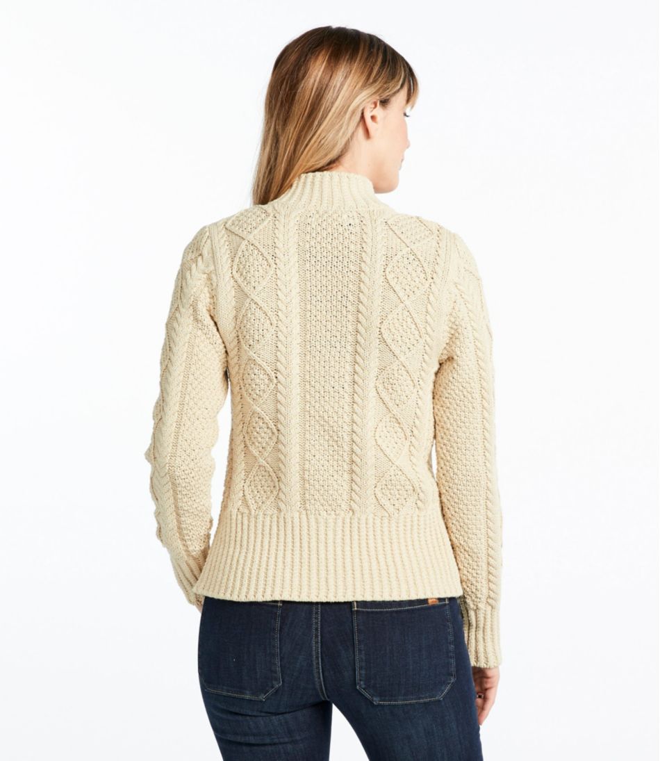 L.L.Bean For Sale | Women's Signature Cotton Fisherman Sweater, Short Cardigan