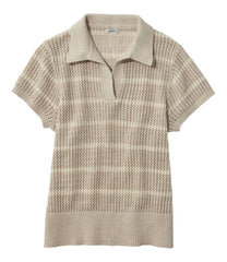 L.L.Bean On Sale | Women's Organic Cotton Slub Pointelle Sweater, Polo