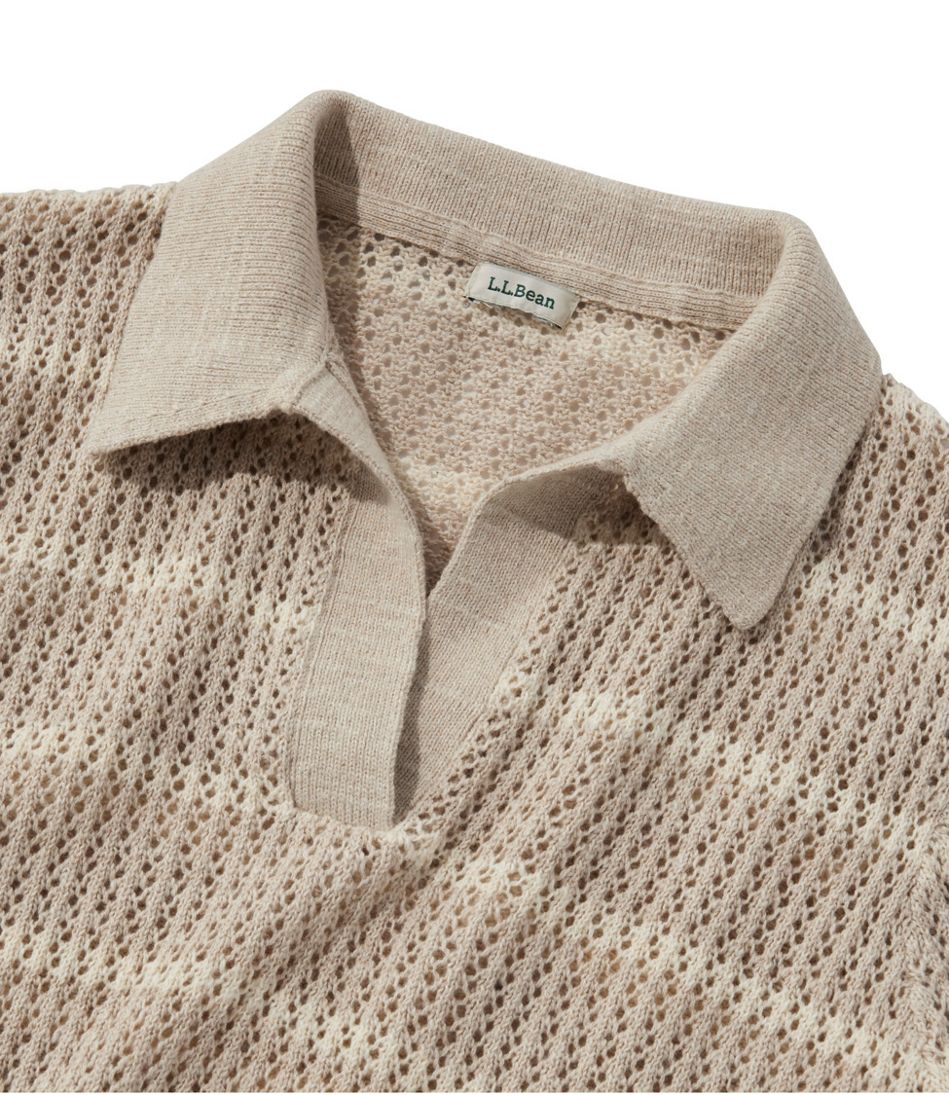 L.L.Bean On Sale | Women's Organic Cotton Slub Pointelle Sweater, Polo