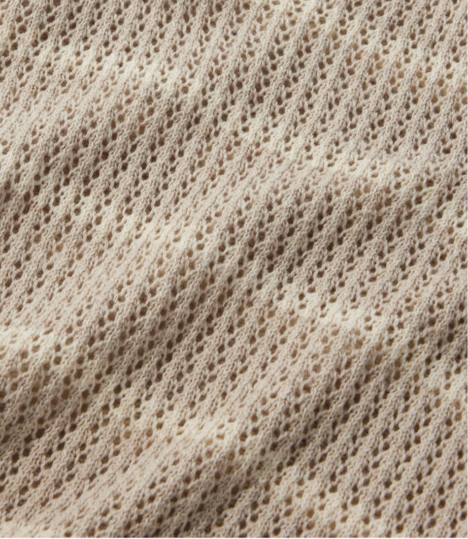 L.L.Bean On Sale | Women's Organic Cotton Slub Pointelle Sweater, Polo