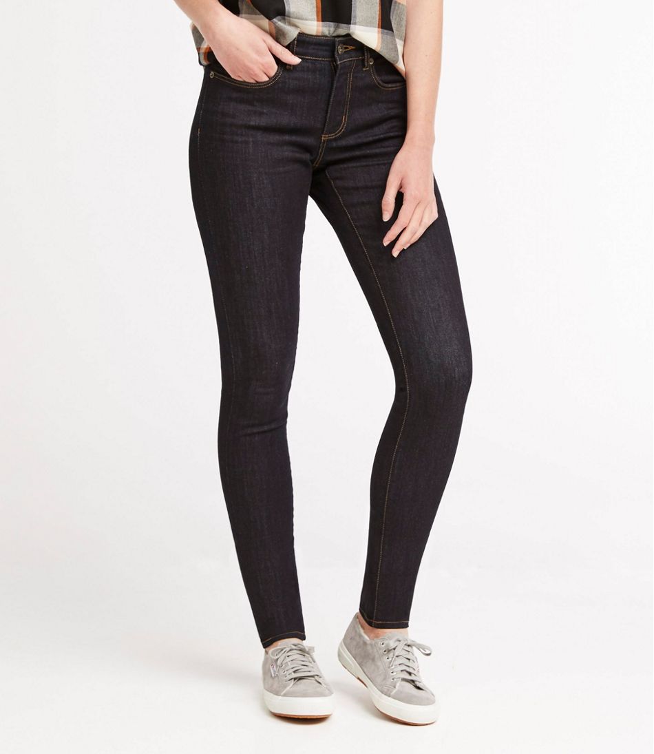 L.L.Bean New | Women's Signature Premium Skinny Jeans, Mid-Rise