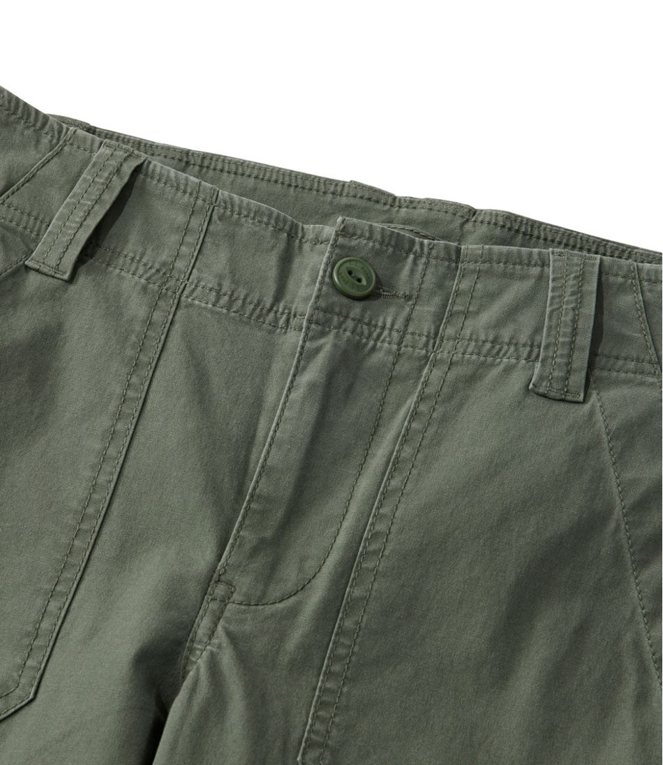 L.L.Bean New | Women's 207 Vintage Cotton Canvas Pants, Mid-Rise Straight-Leg Cargo
