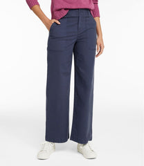 L.L.Bean Outlet | Women's 207 Vintage Cotton Canvas Pants, High-Rise Wide-Leg