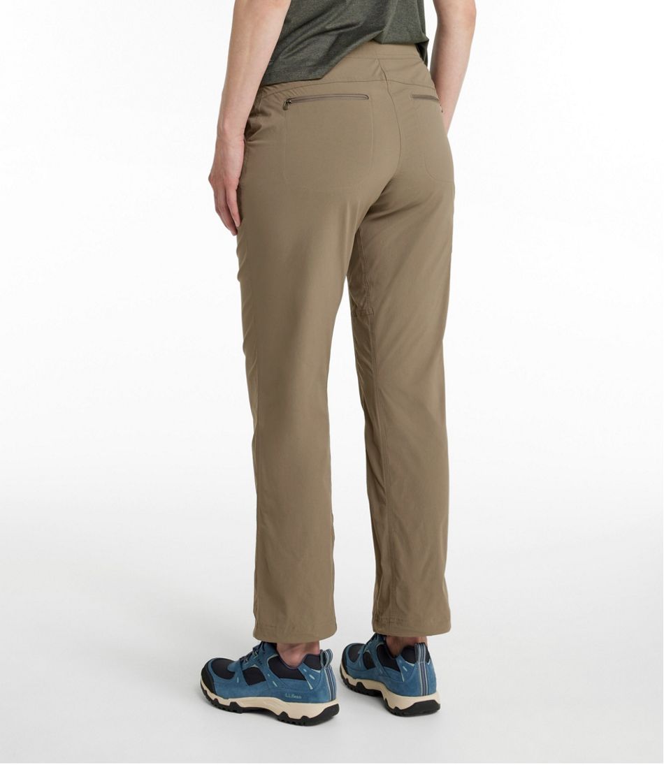 L.L.Bean Online | Women's Water-Repellent Comfort Trail Pants, Mid-Rise Straight-Leg