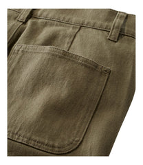 L.L.Bean Discount | Women's Signature Washed Cotton Barrel Pants, High-Rise Tapered Leg