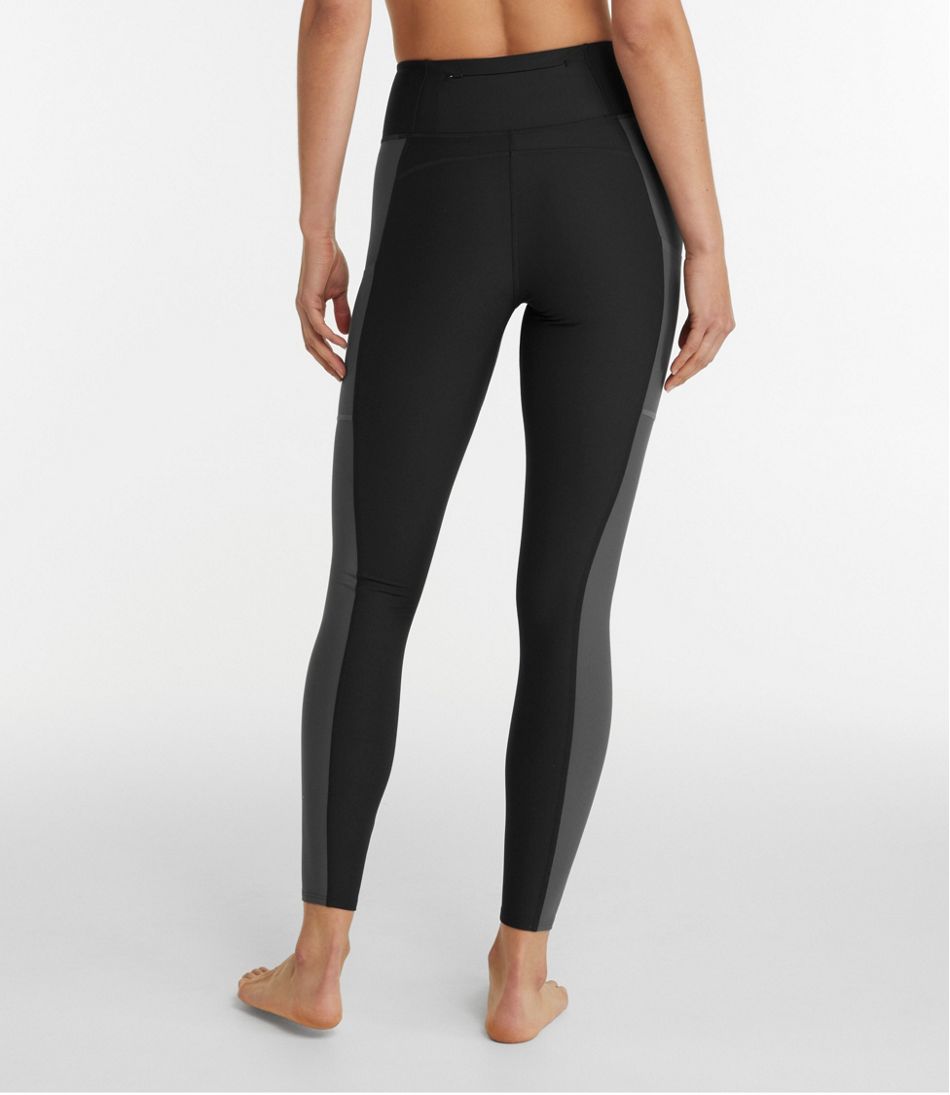 L.L.Bean Discount | Women's Everyday Performance 7/8 Leggings, High-Rise Pocket Colorblock