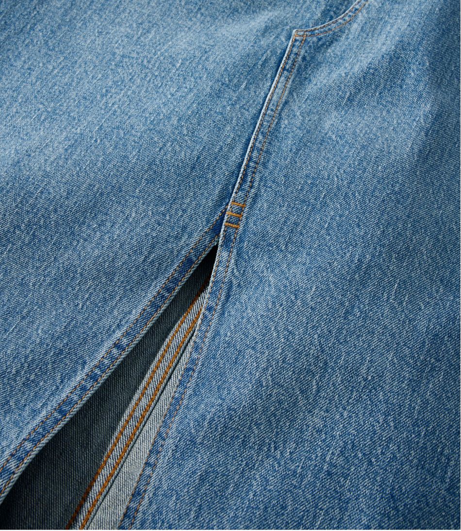 L.L.Bean Online | Women's Signature Heritage Denim Midi Skirt