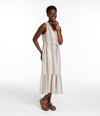 L.L.Bean Online | Women's Cloud Gauze Midi Dress, Stripe