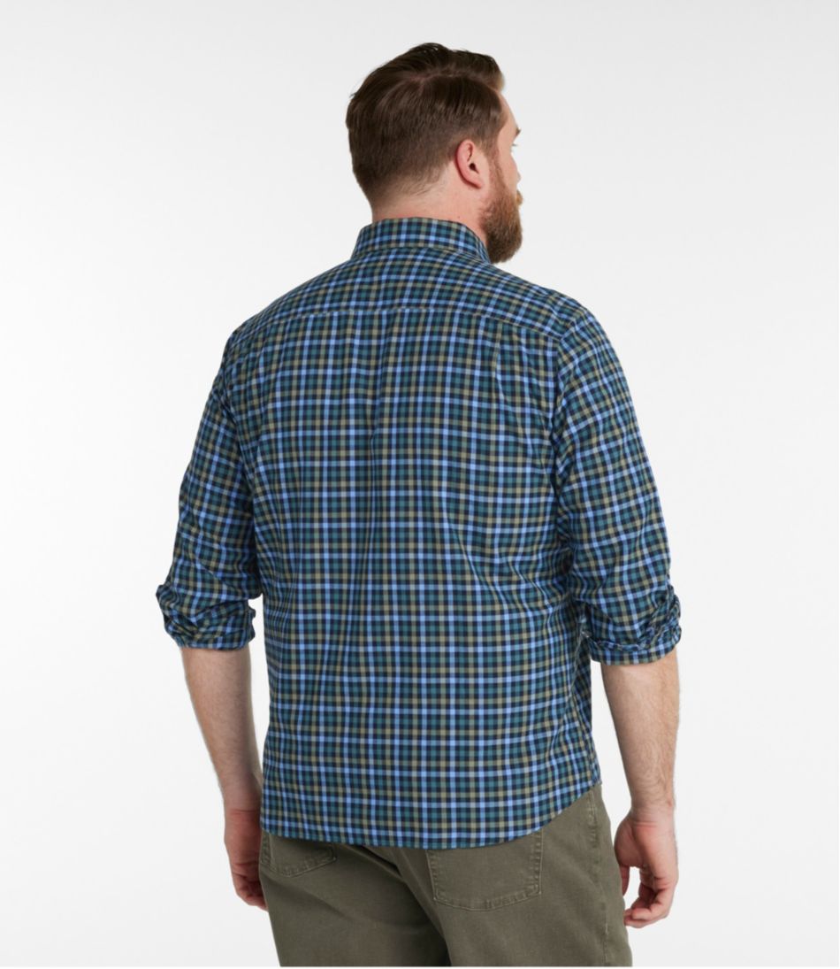 L.L.Bean Online | Men's Wrinkle-Free Ultrasoft Brushed Cotton Shirt, Long-Sleeve, Slightly Fitted Untucked Fit
