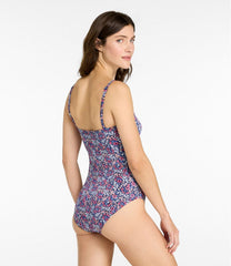 L.L.Bean Discount | Women's Coastal Essentials Swimwear, Bandeau Tanksuit Print