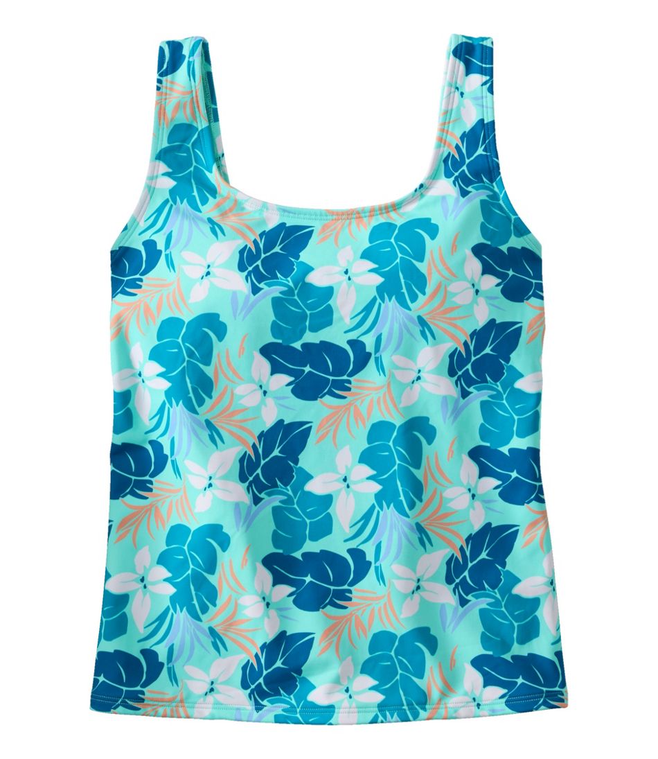 L.L.Bean Sale | Women's BeanSport Swimwear, Scoopneck Tankini Top, Print