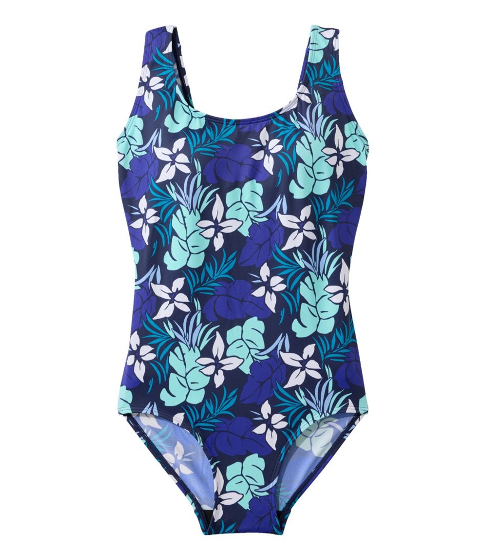 L.L.Bean On Sale | Women's BeanSport Swimwear, Scoopneck Tanksuit Print