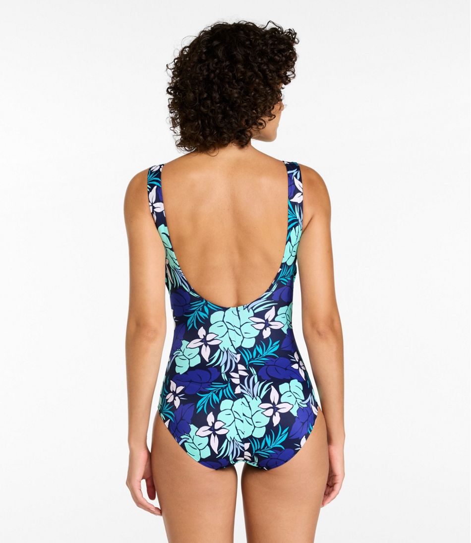 L.L.Bean On Sale | Women's BeanSport Swimwear, Scoopneck Tanksuit Print