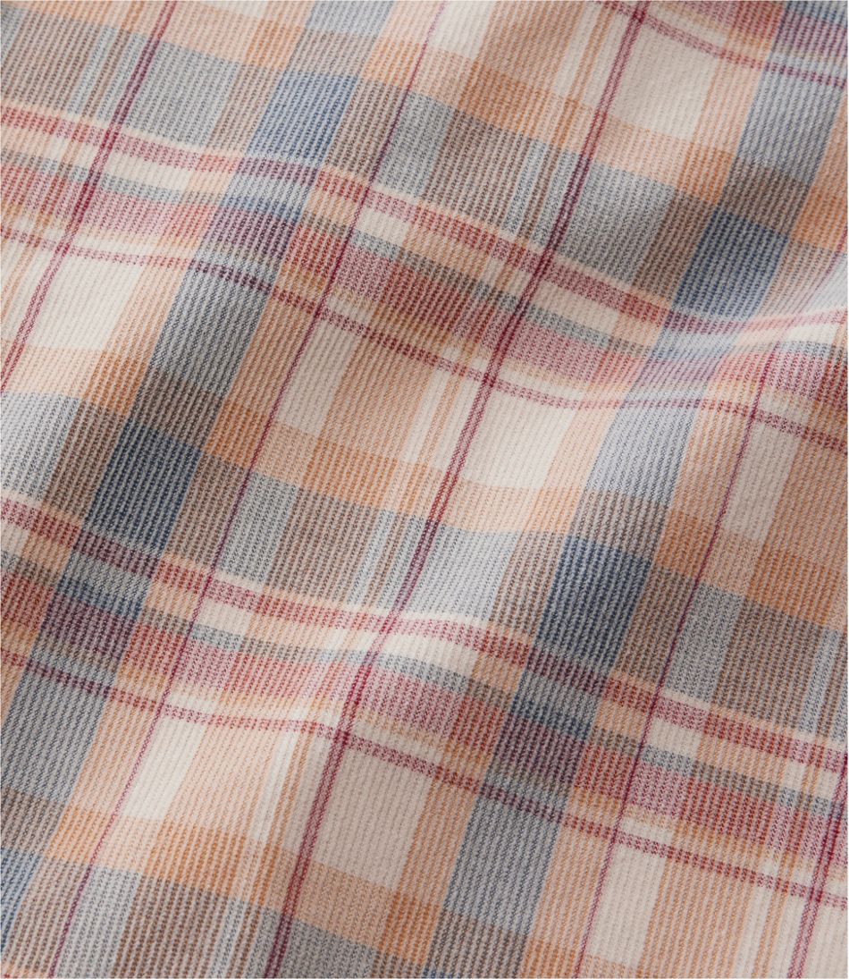 L.L.Bean For Sale | Men's Sunwashed Corduroy Shirt, Slightly Fitted Untucked Fit, Plaid