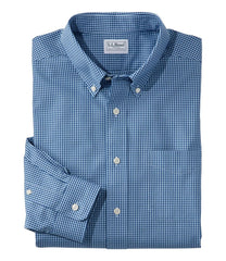 L.L.Bean | Men's Wrinkle-Free Pinpoint Oxford Cloth Shirt, Traditional Fit Tattersall