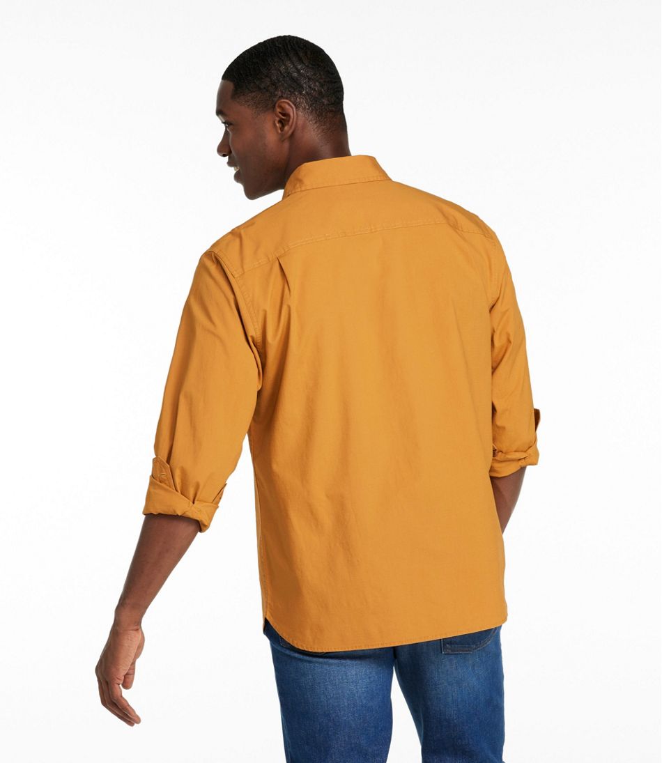 L.L.Bean Outlet | Men's Riverton Ripstop Shirt, Long-Sleeve, Traditional Untucked Fit