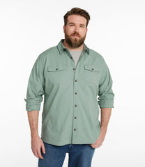 L.L.Bean Outlet | Men's Riverton Ripstop Shirt, Long-Sleeve, Traditional Untucked Fit