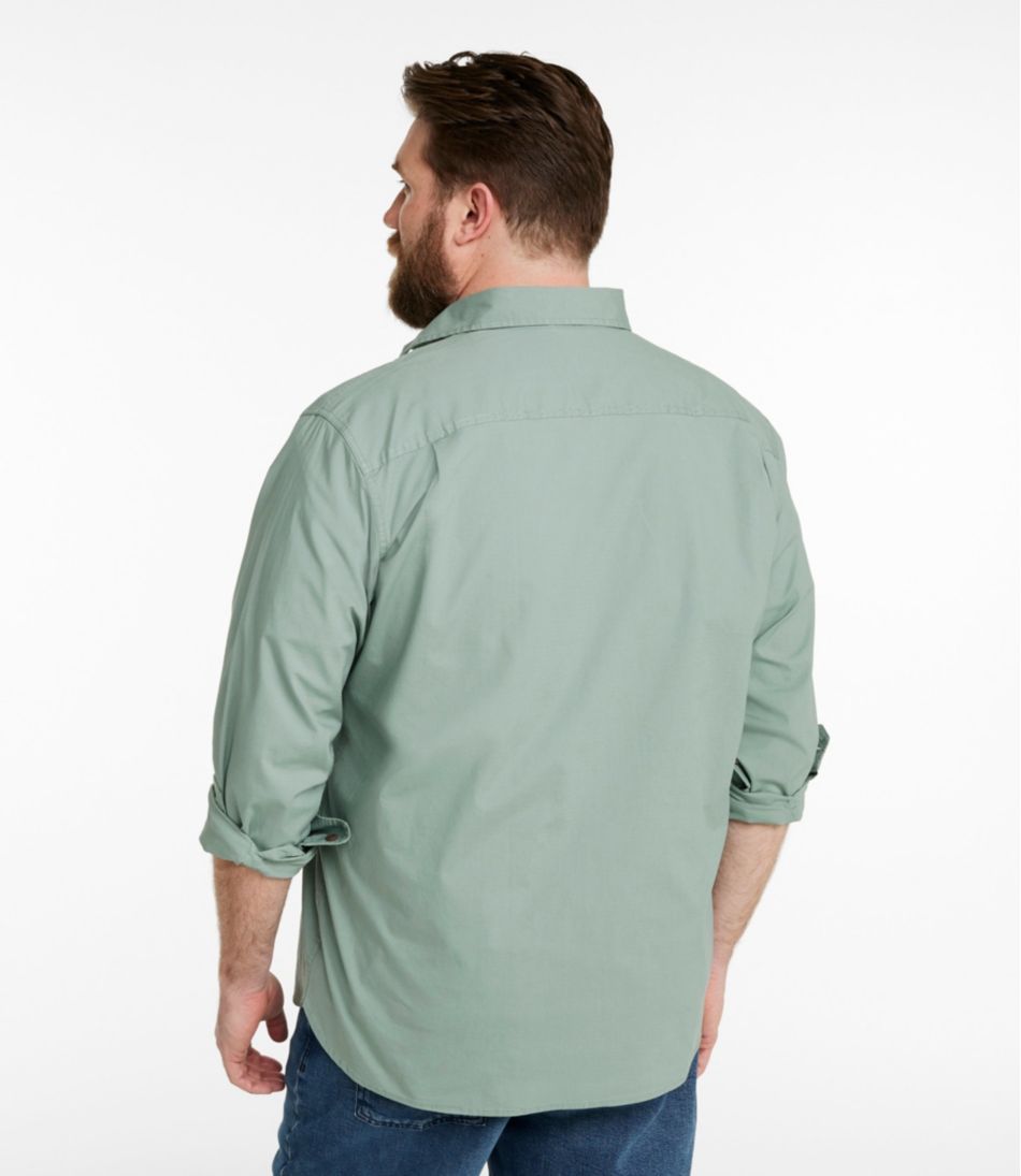 L.L.Bean Outlet | Men's Riverton Ripstop Shirt, Long-Sleeve, Traditional Untucked Fit