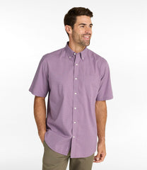 L.L.Bean Sale | Men's Wrinkle-Free Kennebunk Sport Shirt, Traditional Fit Short-Sleeve Check