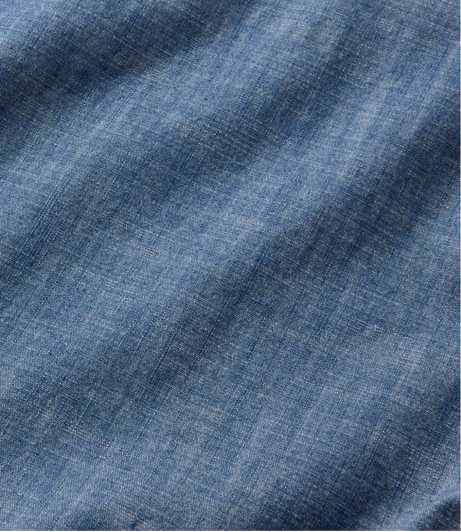 L.L.Bean Sale | Men's Comfort Stretch® Chambray Shirt, Traditional Untucked Fit, Long-Sleeve