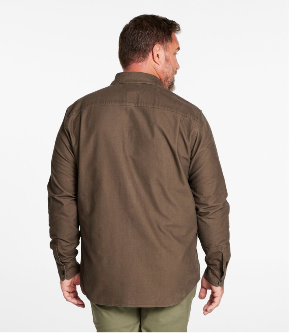 L.L.Bean On Sale | Men's Bean's Moleskin Shirt, Slightly Fitted Untucked Fit