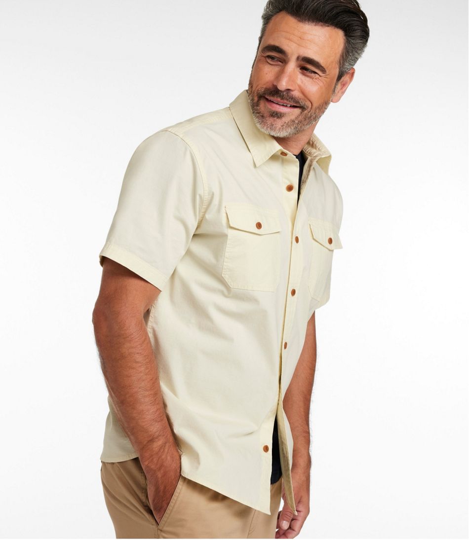 L.L.Bean Sale | Men's Riverton Ripstop Shirt, Short-Sleeve, Traditional Untucked Fit