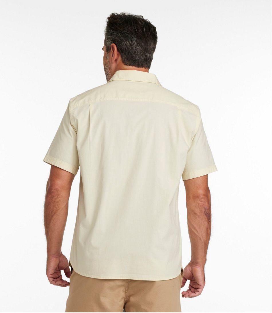 L.L.Bean Sale | Men's Riverton Ripstop Shirt, Short-Sleeve, Traditional Untucked Fit