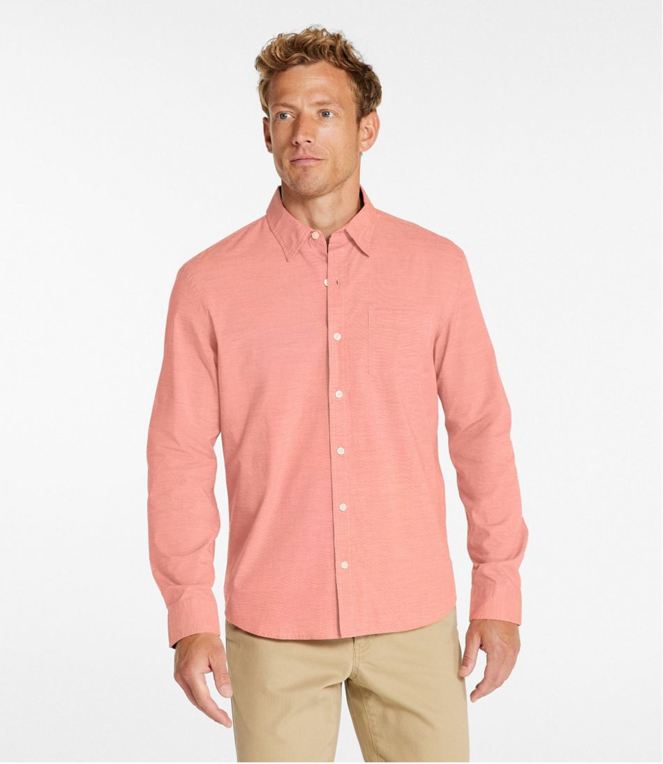 L.L.Bean Outlet | Men's Comfort Stretch Performance® Shirt, Long-Sleeve, Slightly Fitted Untucked Fit