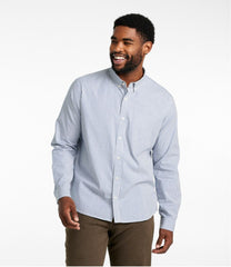 L.L.Bean Outlet | Men's Signature Stretch Poplin Shirt, Long-Sleeve, Slim Fit