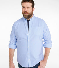L.L.Bean US | Men's Comfort Stretch Oxford Shirt, Slightly Fitted Untucked Fit, Stripe