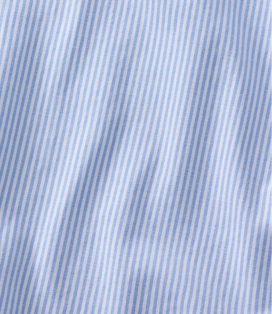 L.L.Bean US | Men's Comfort Stretch Oxford Shirt, Slightly Fitted Untucked Fit, Stripe