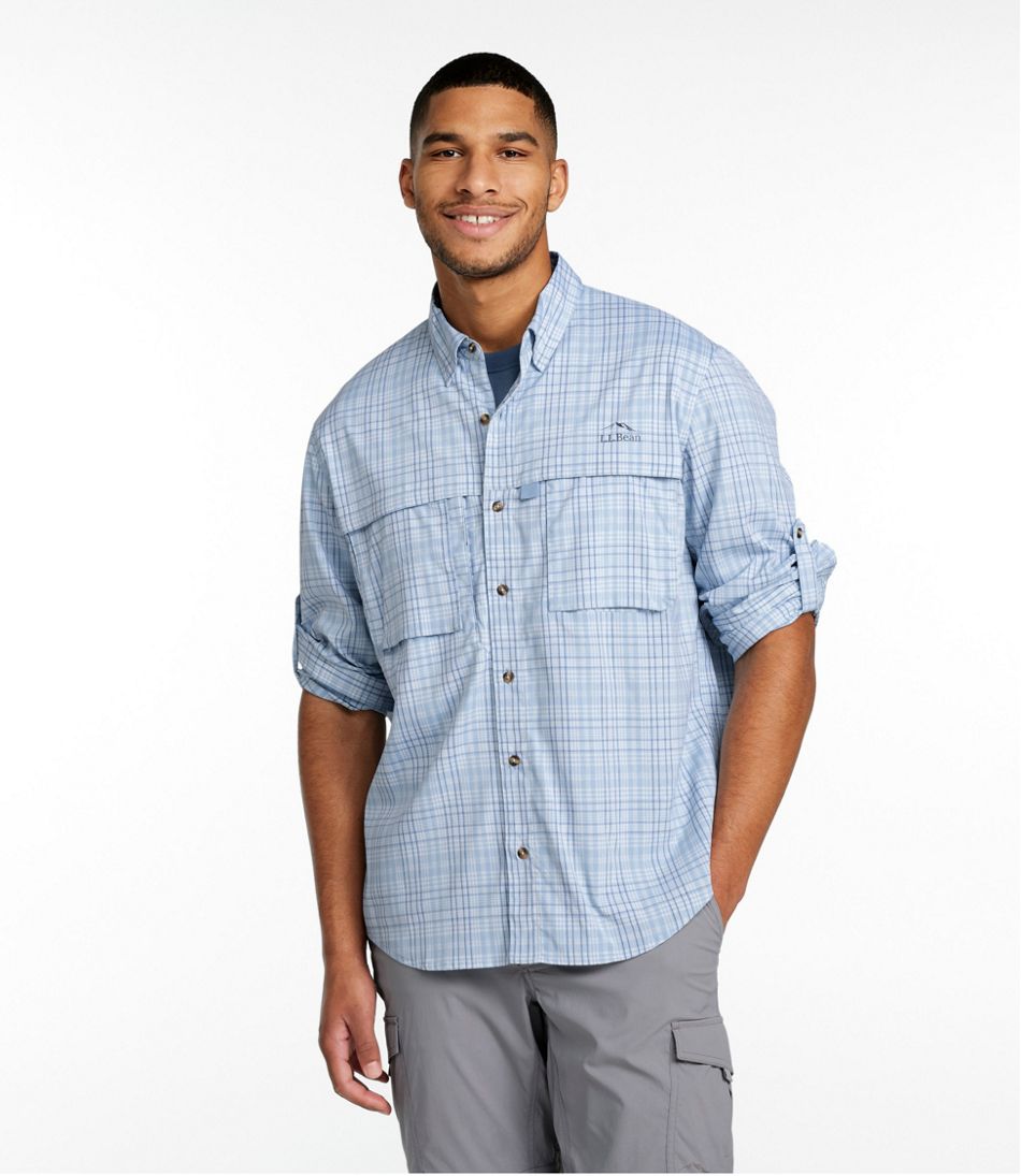 L.L.Bean On Sale | Men's Tropicwear Shirt, Plaid Long-Sleeve